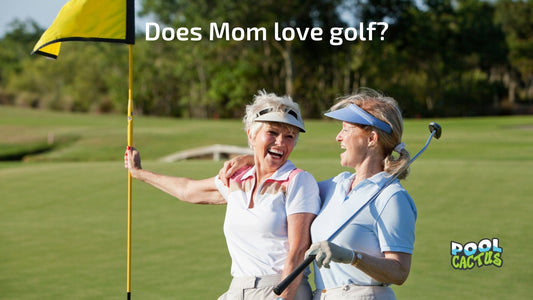 Give the Gift of Fun and Practice with a Floating Golf Green for Mother's Day - Pool Cactus