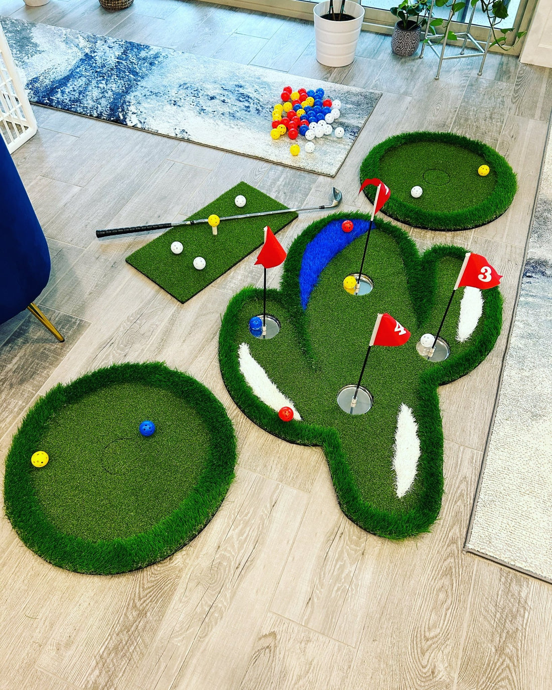 Pool Cactus Floating Golf Green can also be used for Indoor Use - Pool Cactus