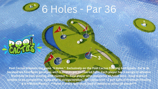 Pool Cactus Golf Edition New Game Added to Floating Golf Green Games Page! - Pool Cactus