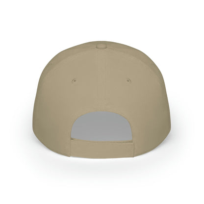 Low Profile Baseball Cap with Pool Cactus Logo Available in White & Khaki - Pool Cactus