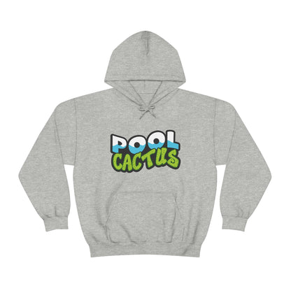 Unisex Heavy Blend Hooded Plush Sweatshirt with Pool Cactus Logo Design - Pool Cactus